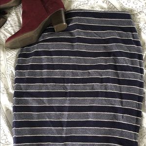 NWT Loft Striped Dress Skirt